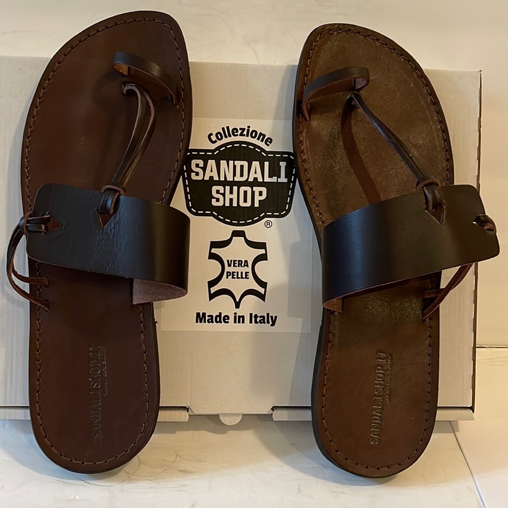 SANDALI SHOP Collezione - Vera Pelle - Leather Sandals - Made in Italy